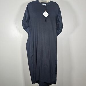 Souvenir Clubbing Cotton Architectural Maxi Dress Avante Garde Minimalist M